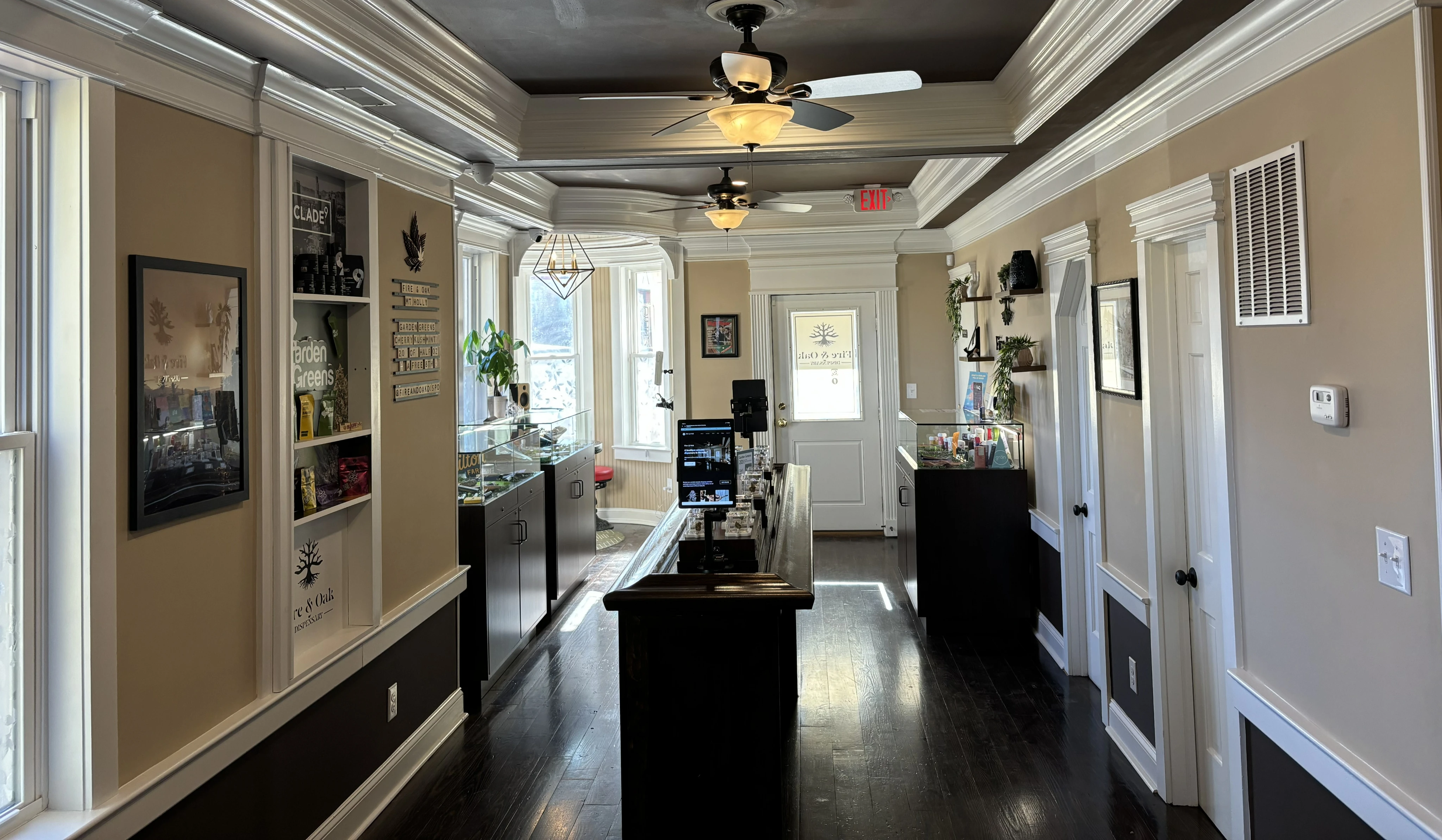 Interior of Fire & Oak dispensary